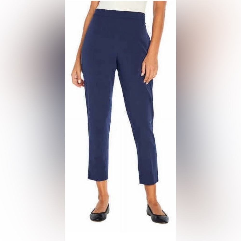 NWT Banana Republic Crop Pull On Flat Front Pants Navy Blue size 6